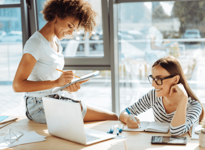 Higher Education Industry Image with connected devices.