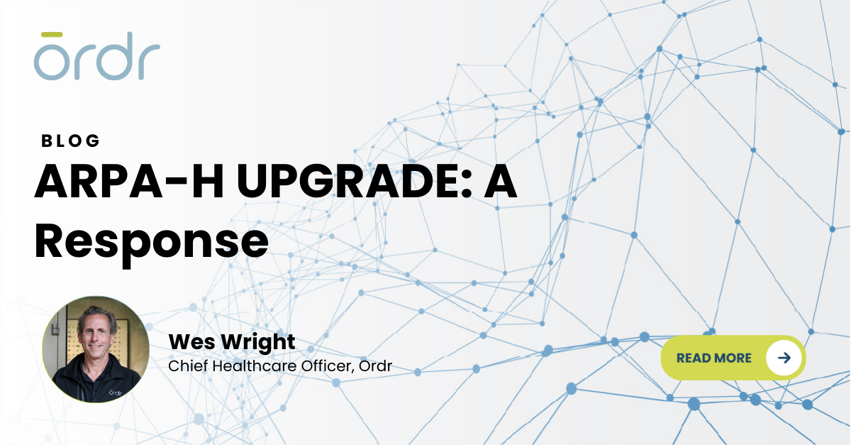 The ARPA-H UPGRADE program was recently announced to support healthcare cybersecurity. Ordr’s chief healthcare officer Wes Wright shares his thoughts.